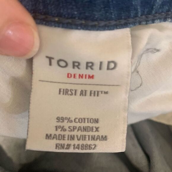 Torrid Women's First At Fit Blue Bootcut Denim Jeans Size 22 - Picture 4 of 6